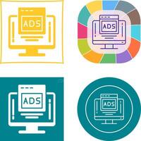 Digital Advertising Icon Design vector