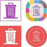 Trash Can Icon Design vector