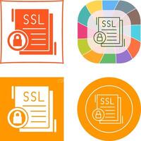 SSL Icon Design vector