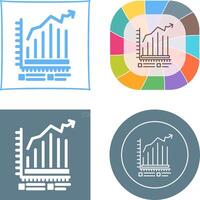 Bar Chart Icon Design vector