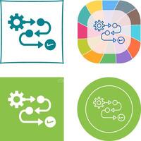 Process Icon Design vector