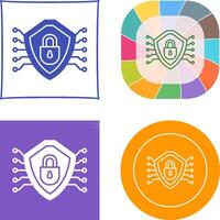 diseño de icono de seguridad cibernética vector