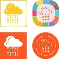 Cloud Coding Icon Design vector