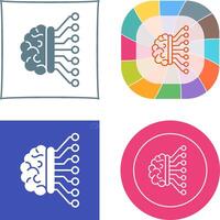 Machine Learning Icon Design vector