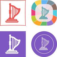 Harp Icon Design vector