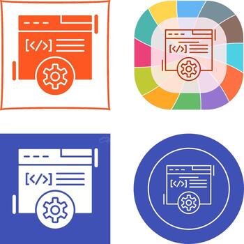 Web Development Icon Design vector