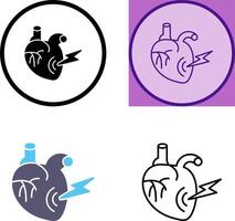 Heart Attack Icon Design vector