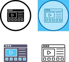 en línea tutoriales icono diseño vector