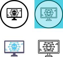 diseño de icono de malware vector