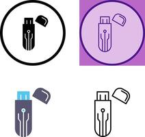 Usb Icon Design vector