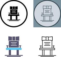 Chair Icon Design vector