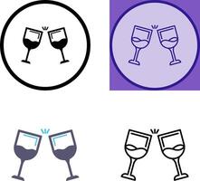 vino icono diseño vector