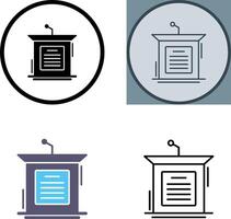 Podium Icon Design vector