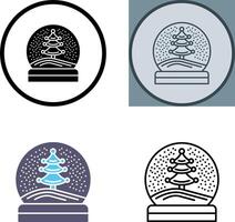 Snow Glob Icon Design vector