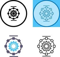 Automated Process Icon Design vector