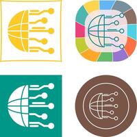 Network Icon Design vector