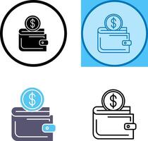 Wallet Icon Design vector