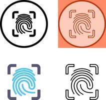 Finger Print Icon Design vector