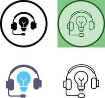 diseño de icono de auriculares vector