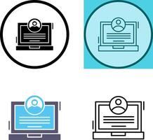 CV Icon Design vector