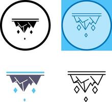 Icicle Icon Design vector