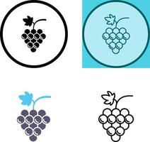 Grapes Icon Design vector