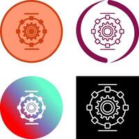Automated Process Icon Design vector