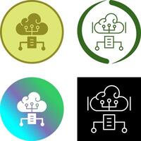 Cloud Computing Icon Design vector