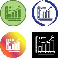 Growth Chart Icon Design vector