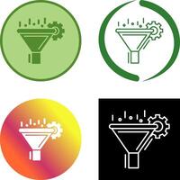 Filtering Icon Design vector