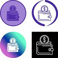 Wallet Icon Design vector