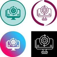 Synchronization Icon Design vector