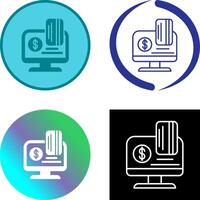 Online Payment Icon Design vector