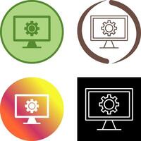 Monitor Screen Icon Design vector