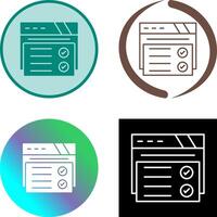 Web Browser Icon Design vector