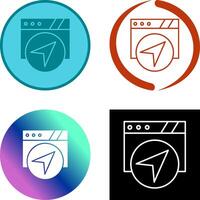 Navigation Icon Design vector