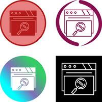 Magnifying Glass Icon Design vector