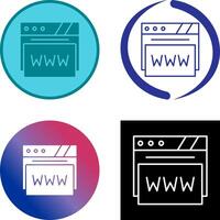 Web Browser Icon Design vector