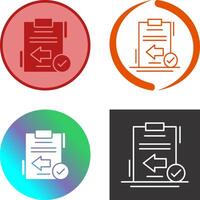 Return Icon Design vector