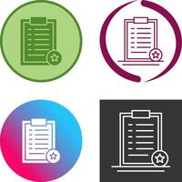 Favourite List Icon Design vector