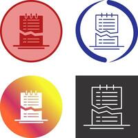 Corrupted List Icon Design vector