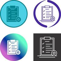 Task List Icon Design vector