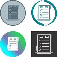 Today to Done CheckList Icon Design vector