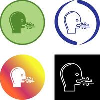 Bad Breath Icon Design vector