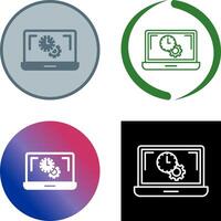 Flex Time Icon Design vector
