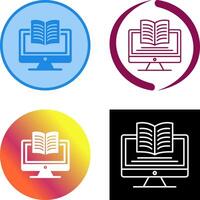 Digital Learning Icon Design vector