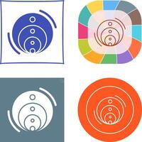 Venn Diagram Icon Design vector