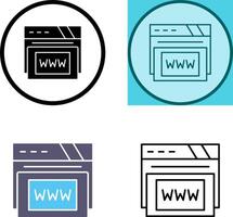 Www Icon Design vector