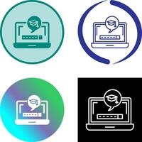 Digital Learning Icon Design vector