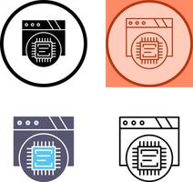 Cpu Icon Design vector